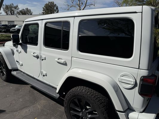 Tinted black sports car